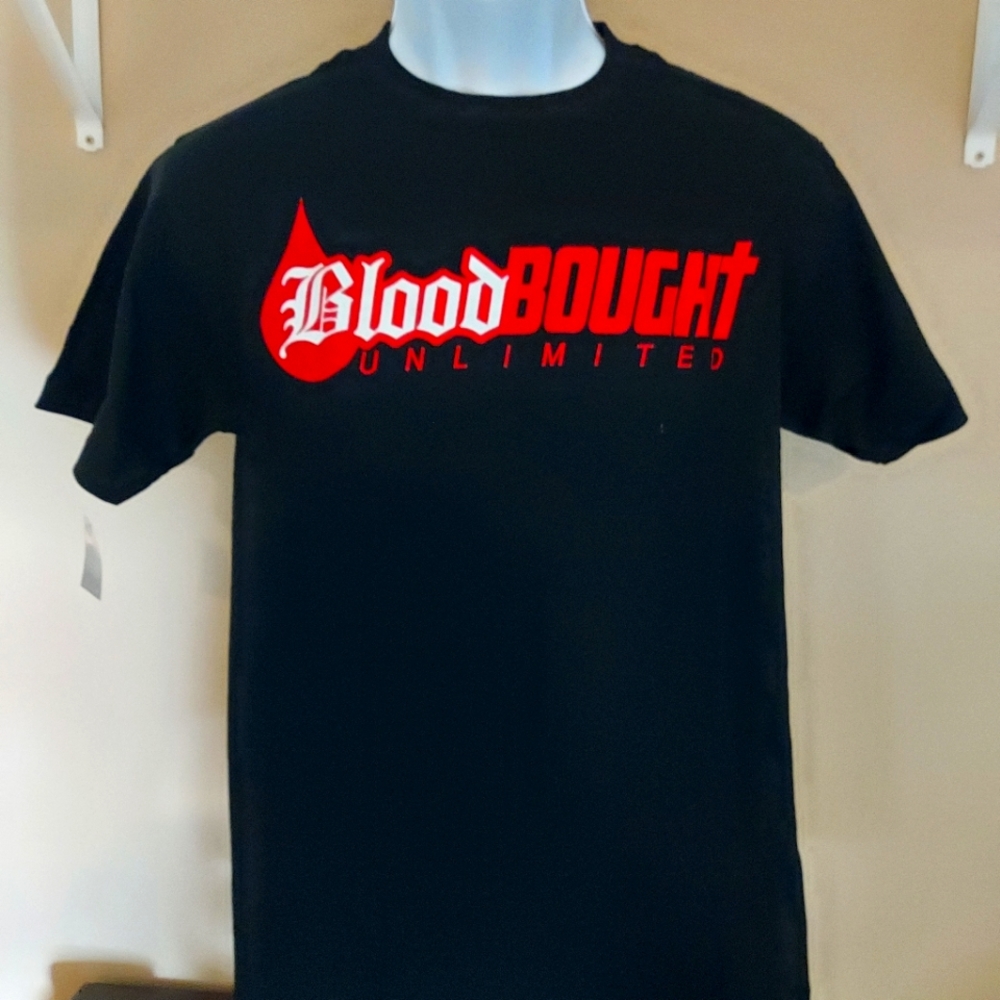 Bloodbought Unlimited men's signature Tshirt